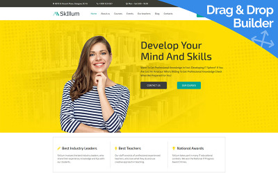 SkIllum - Cursos Online Moto CMS 3 Template