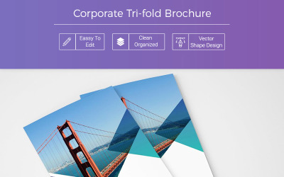 Tapira Tri Fold-broschyr - mall för företagsidentitet