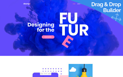 Dezingo - kreativní startup Moto CMS 3 šablona