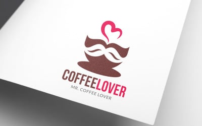 Návrh loga milovníka kávy