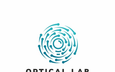 Optická laboratoř Logo šablona
