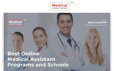 医疗-免费干净的HTML着陆页模板