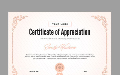 Waardering certificaatsjabloon
