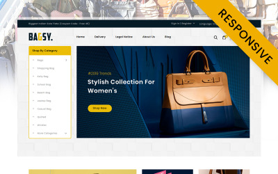 Bagsy - Tema de PrestaShop para Tienda de bolsos de viaje