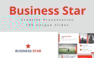 Business Star PowerPoint template