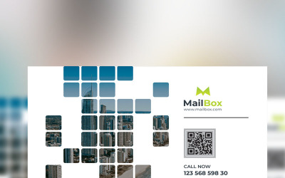 Caixa de correio - Folheto comercial - Modelo de identidade corporativa