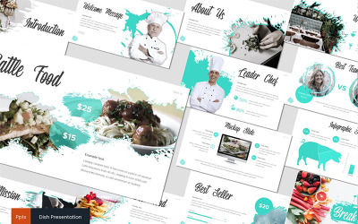 Dish PowerPoint sablon