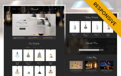Filament Lighting Store Responsywny szablon OpenCart