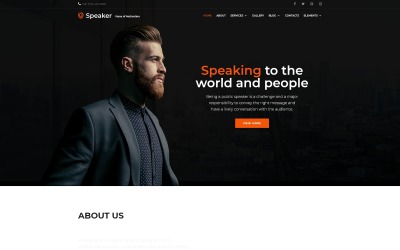 Spreker - Evenementplanner Creatieve HTML-websitesjabloon met meerdere pagina&amp;#39;s