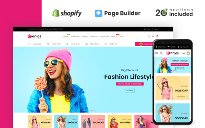 Тема Shopify для многоцелевого магазина Cronics