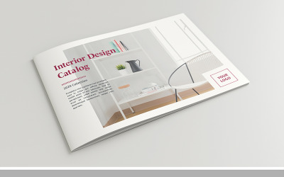 Brochure Layout with Dark Pink Accents, 24 Pages - Corporate Identity Template