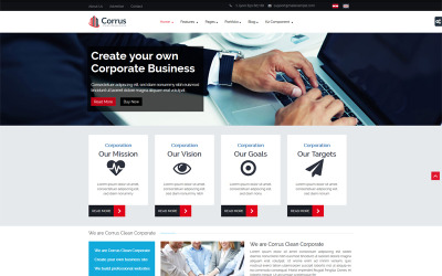 "Corrus" Bootstrap Joomla Template №86976