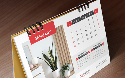 Desk Calendar 2020, Table Calendar, Planner, 26 Pages Planner 86996