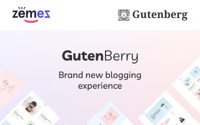 Gutenberry - Thème WordPress pour blog propre basé sur Gutenberg