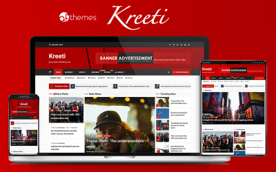 Kreeti - чистая, элегантная и отзывчивая тема WordPress