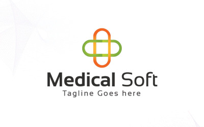 Lékařské měkké logo šablona