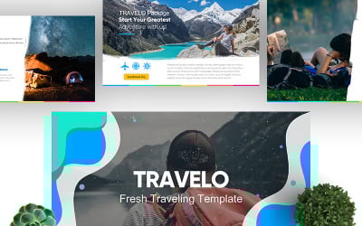 Modèle PowerPoint Travelo Fresh (Voyage)