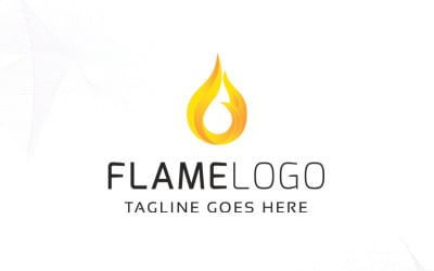 Modelo de logotipo Flame