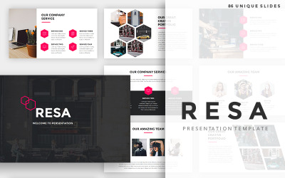 Resa Creative PowerPoint sablon