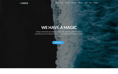 Responsywny szablon Landing Page Kurza - Agency, Corporate, Portfolio HTML5 #86911