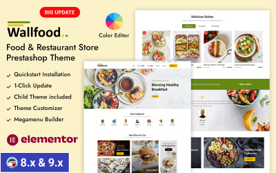 WallFood - Étterem áruház PrestaShop téma