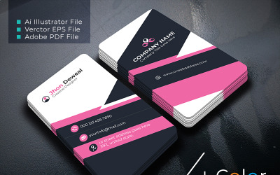 Angle Business Card - Corporate Identity Template