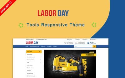 LaborDay – Modèle OpenCart 4 et OpenCart 3 pour outils électriques et quincaillerie