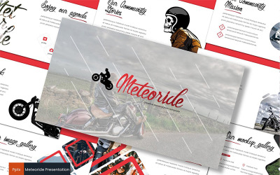Meteoride Powerpoint-Vorlage