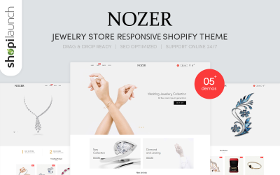 Nozer - Адаптивная тема Shopify для ювелирного магазина