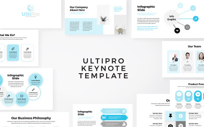 UltiPro - Business Infographic Presentation - Szablon Keynote