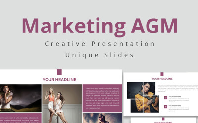 AGM de marketing - modelo de apresentação