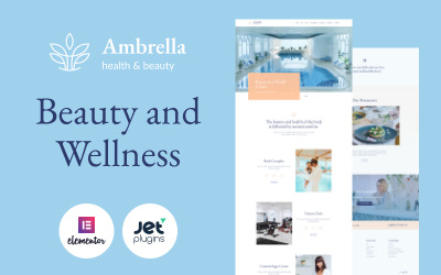 Ambrella - Beauty and Wellness Website Template WordPress Theme