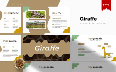 zürafa | PowerPoint şablonu