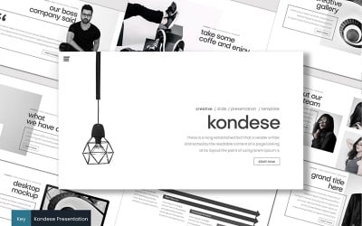 Kondese - шаблон Keynote
