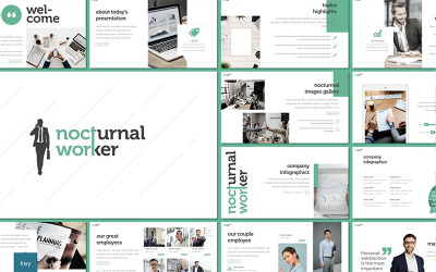 Nocturnal Worker - szablon Keynote
