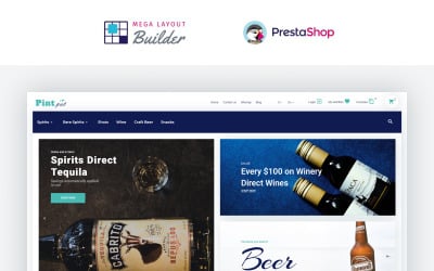PintPot - Tema de PrestaShop para Tienda de Bebidas y Bebidas