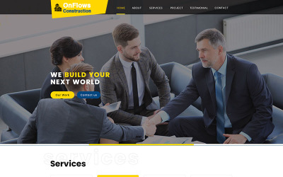 Responsive Onflow Construction Psd #87102