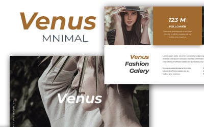 Venus Minimális PowerPoint sablon