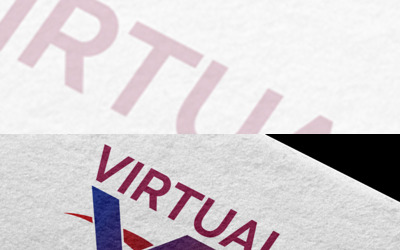 Virtuální kariérní agentura Logo šablona