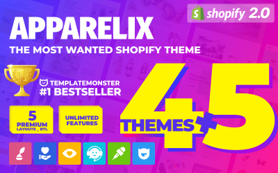Apparelix - Чиста багатоцільова тема Shopify
