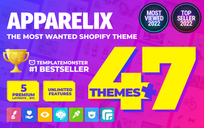 Apparelix - чистая многоцелевая тема Shopify