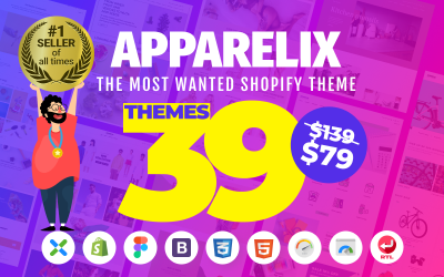Apparelix - Çok Amaçlı Temiz Shopify Teması
