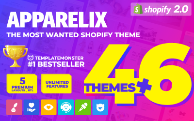 Apparelix - czysty uniwersalny motyw Shopify