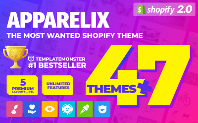 Apparelix - Sauberes Mehrzweck-Shopify-Theme
