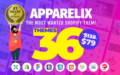 Apparelix - Tema Shopify multiuso pulito