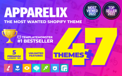 Apparelix - Tema Shopify multiuso pulito