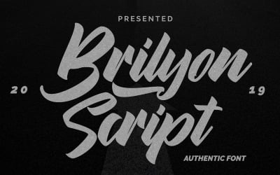 Brylion Script | Carattere autentico unico