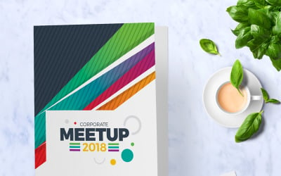 Corporate Meet-up Invitation Card Template PSD Template