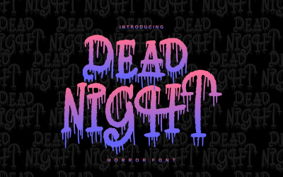 Ölü Gece | Korku Yazı Tipi