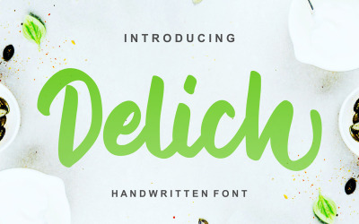 Delich | Handgeschreven cursief lettertype